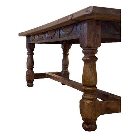 Antique Refectory Table in Oak | Chairish