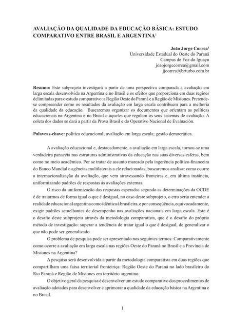 PDF AVALIAÇÃO DA QUALIDADE DA EDUCAÇÃO BÁSICA PDF fileO risco da