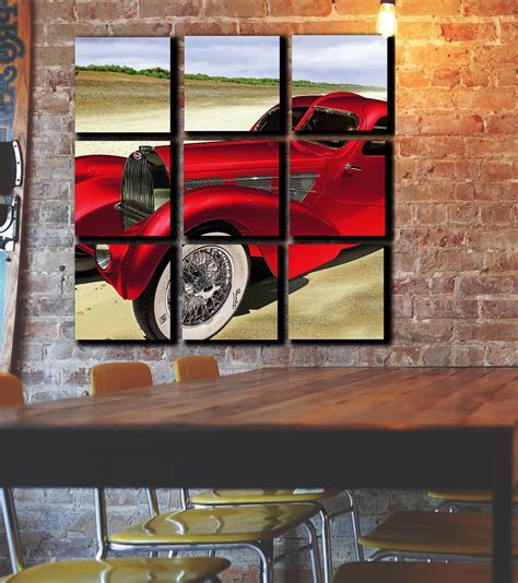 Vintage Car Wall Art Decor Picture Painting Poster Print On Etsy