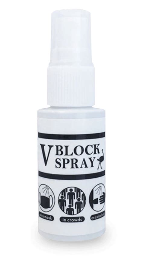 V Block Spray Antibacterial Spray For Your Mask And Other Surfaces