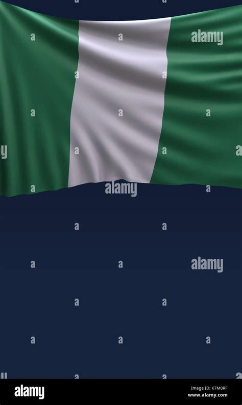 Flag Nigeria Render Nigerian 3d Flag 3d Render Stock Photo Alamy