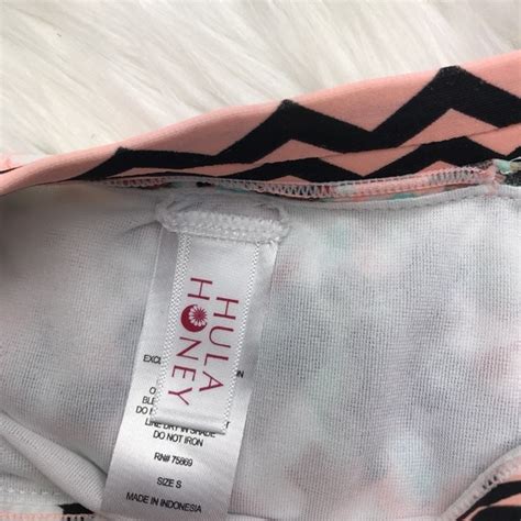 Hula Honey Swim Hula Honey Contrast Pink Bikini Bottom Cut Out S Poshmark