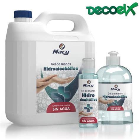 Gel Hidroalcoh Lico Macy Limpieza De Manos En Seco