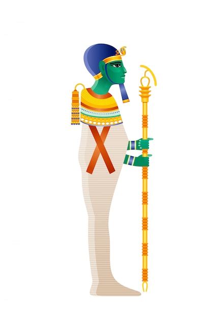 Premium Vector Ptah Egyptian God Demiurge Of Memphis Creator Deity