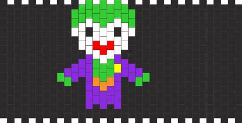 The Joker Pony Bead Patterns Characters Kandi Patterns For Kandi Cuffs