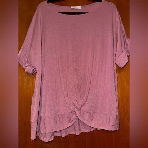 Zenana Outfitters Tops Curvy Mauve Shirt Poshmark