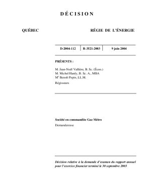 Fillable Online Rgie De Lnergie Regie Energie Qc Ca Fax Email Print