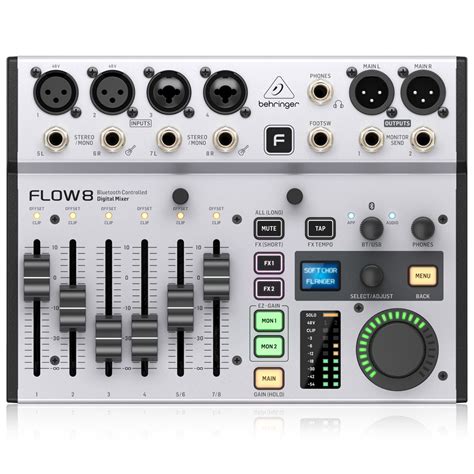 Behringer Flow 8 Bluetooth Controlled Digital Mixer Buy Online