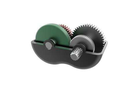 2 Speed Gearbox 3d Model 3d Printable Cgtrader