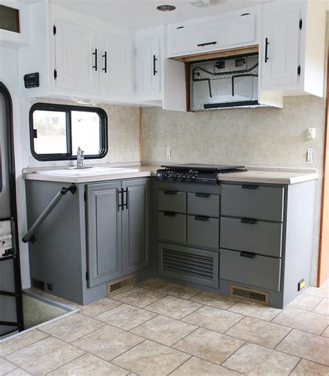 The Progress Of Our Rv Kitchen Cabinets Mountain Modern Life