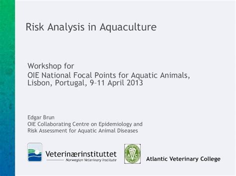 Pdf Risk Analysis In Aquaculture Home Oie · A Risk Analysis Is Gathered And Risk