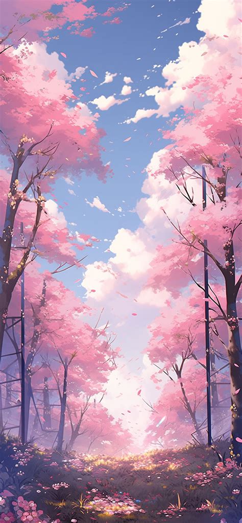 Sakura Forest Anime Wallpapers - Pink Forest Wallpapers for iPhone