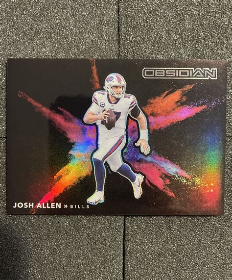 Josh Allen 2021 Obsidian CB 5 Black Color Blast SSP Price Guide