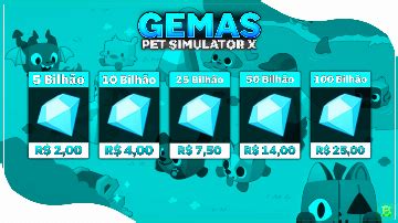 5 BILHÃO DE GEMAS PET SIMULATOR X Roblox Pet Simulator X GGMAX