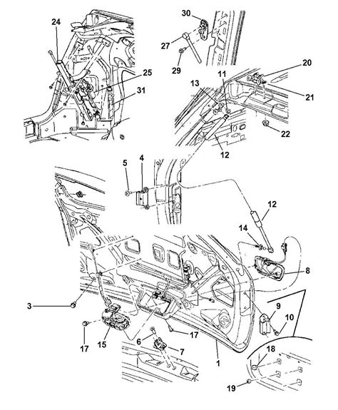 Visual Guide Anatomy Of A 2005 Chrysler Town And Country Body Parts