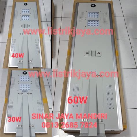 Jual Lampu PJU Led Solar Cell All In One Chip Philips Sinar Jaya Mandiri