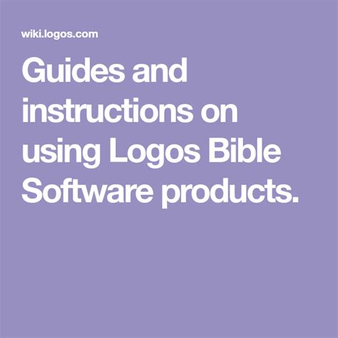 Using Logos Bible Software A Comprehensive Guide