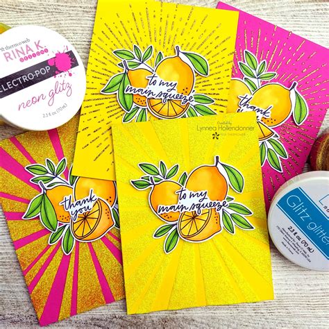 Sunshine Cards With Glitz Glitter Gel Therm O Web