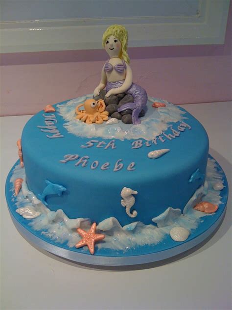 Mermaid Birthday Cake - CakeCentral.com