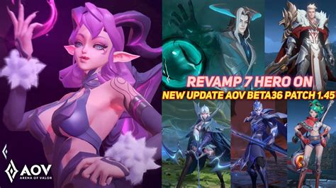 AOV New Update Beta36 1 45 Revamp 7 Hero Tel Annas Krixi Aleister