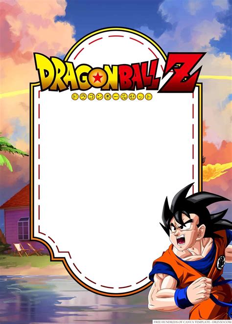 14 Dragon Ball Z Canva Birthday Invitation Templates Artofit