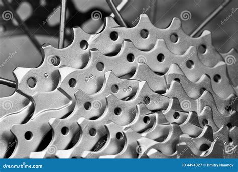 9 Speed Mtb Cassette Stock Image Image Of Chain Iron 4494327