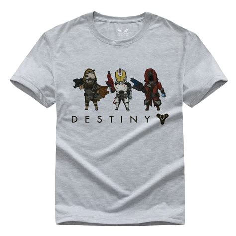 Mens Summer T Shirts Fashion Destiny Xbox One Pc Ps4 Shirts Exclusive Custom High Quality 100