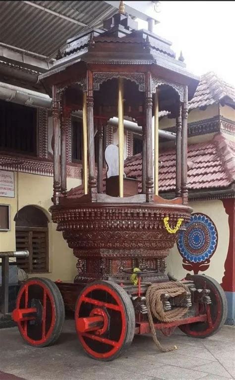 brown wooden temple chariot ratham   price  vriddhachalam id