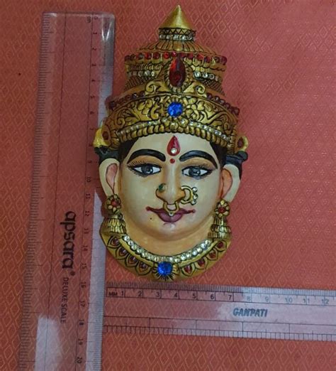 Lakshmi Face Mask Idol Mukhota For Pooja Mintorie