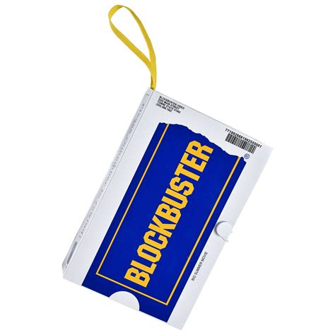 "Blockbuster" Video Case, Blue/Yellow, One Size, Wearable Costume Prop