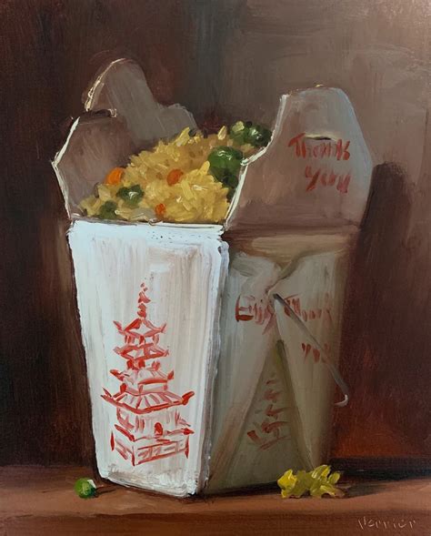 Fried Rice Noah Verrier Original Still Life Oil Painting Etsy Food