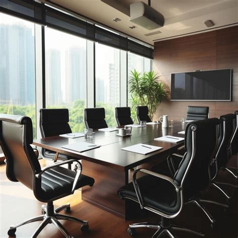 Premium AI Image | business meeting room in office with modern decoration