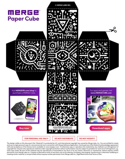 Merge Cube Printable