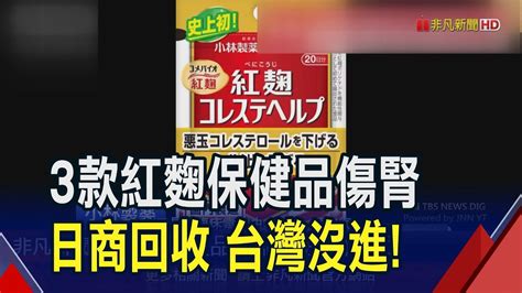 日本小林製藥出包 3款紅麴保健品致13人腎病2人須洗腎 食藥署急喊買到別吃快丟｜非凡財經新聞｜20240324 Youtube