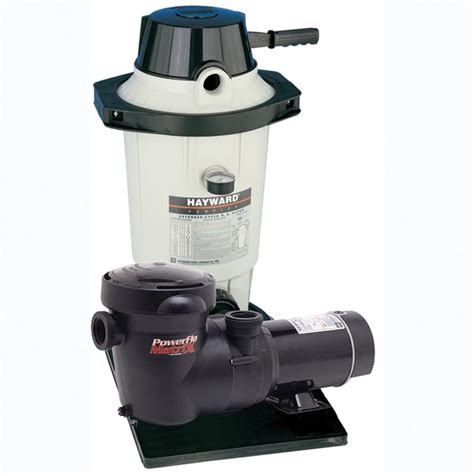 Hayward Perflex De Filter And 1hp Pump System With Base And Hose Kit