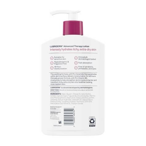 Lubriderm Advanced Therapy Lotion Body, Face & Hand + Pro Ceramide ...