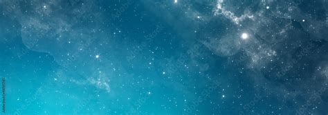 Nice Blue Stars Galaxy Sky Background Banner Backgrounds Night Sky With