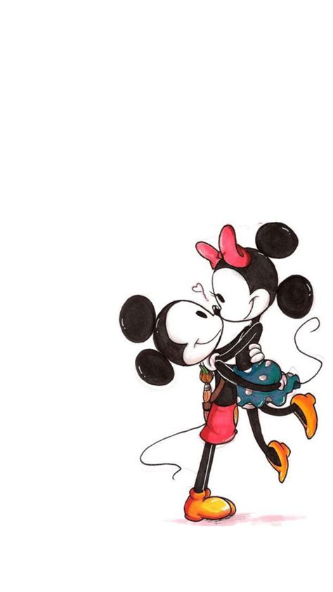 Vintage Mickey And Minnie Mouse Wallpaper