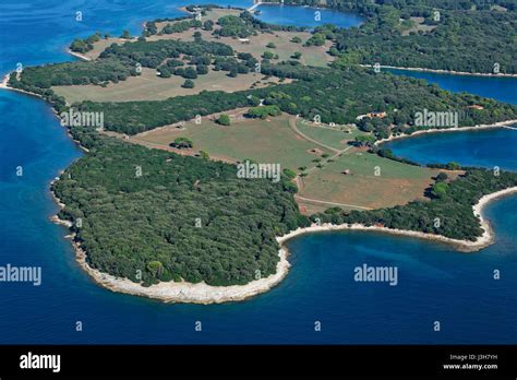 Aerial View Of Brijuni National Park Croatia Stock Photo Alamy