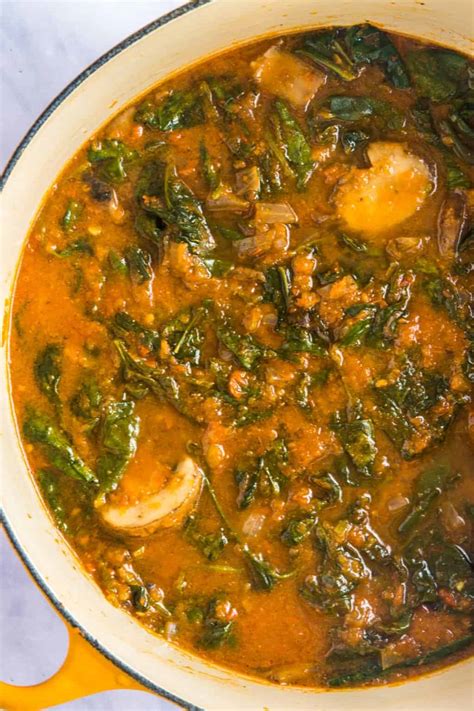 Vegan Efo Riro Nigerian Spinach Stew