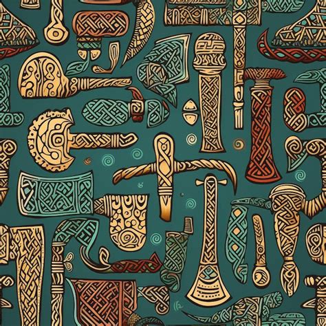 premium ai image  vector illustration   pattern   colorful