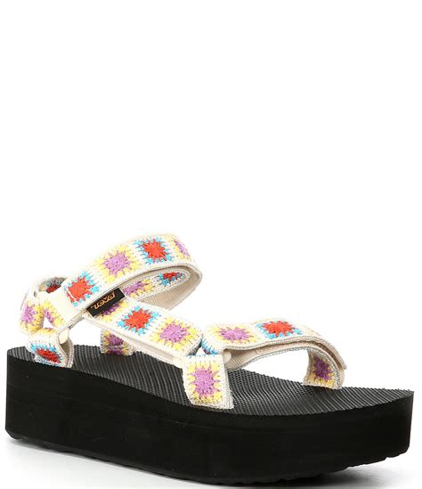 Teva Platform Universal Crochet Sandals Dillard S