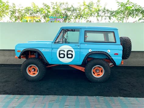 Ford Bronco Dons Legendary Gulf Racing Livery In La Ford