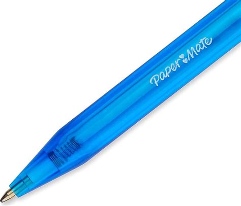 Paper Mate InkJoy 100 RT M Kugelschreiber Blau Transparent 20er Pack