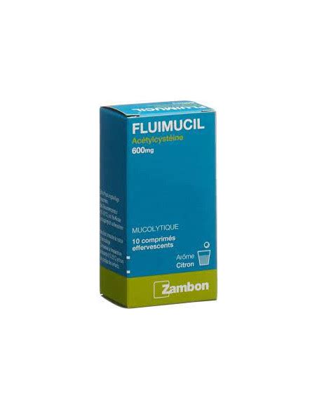 Fluimucil 600mg 10 Comprimate Efervescente Farmacia Dav