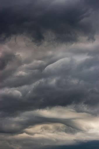 Dark Clouds In The Sky During A Storm The Clouds Are Ominous And ...