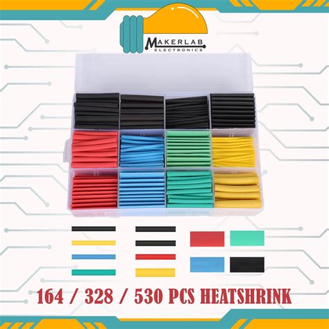 164 328 530 Pcs Polyolefin Heat Shrink Tube Wrap HeatShrink Tubing