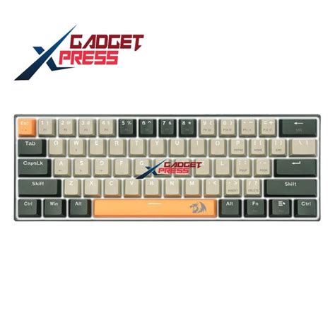 Redragon K Lakshmi Orange Grey Black Detachable Wired Mechanical