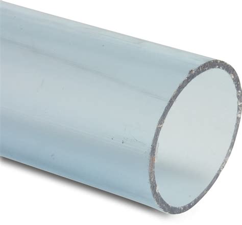 Pressure Pipe PVC U 25 Mm X 1 5 Mm Plain ISO PN12 5 Transparent 5m