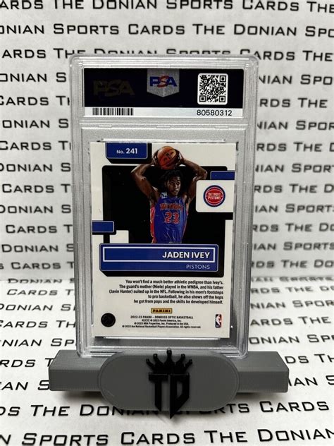 2022 Donruss Optic 241 Jaden Ivey PSA 10 Detroit Pistons RC EBay